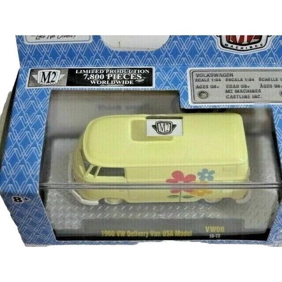 M2 1960 VW Delivery Van Volkswagen USA Model Retro Car Diecast Clear Case Gift - Picture 3 of 3